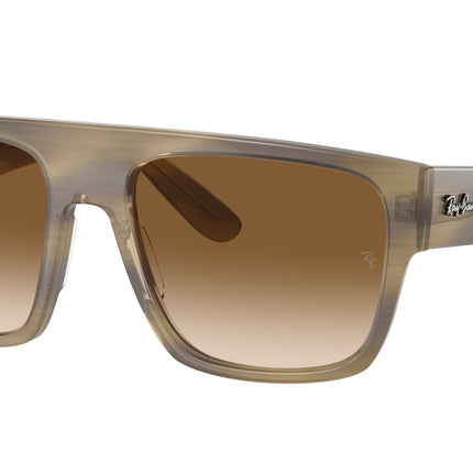 Ray-Ban DRIFTER RB0360S Square Sunglasses  140551-Striped Green 57-145-20 - Color Map Green