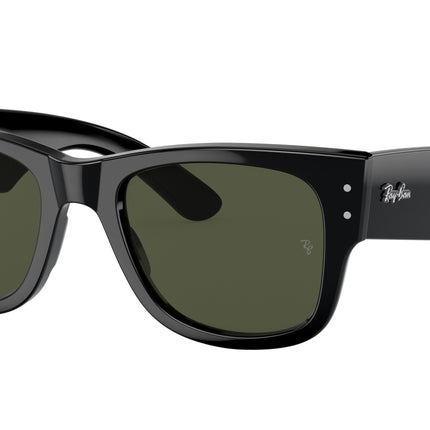 Ray-Ban MEGA WAYFARER RB0840SF Square Sunglasses  901/31-Black 52-145-21 - Color Map Black