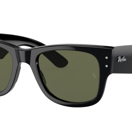 Ray-Ban MEGA WAYFARER RB0840SF Square Sunglasses  901/58-Black 52-145-21 - Color Map Black