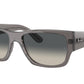 Ray-Ban CARLOS RB0947S Rectangle Sunglasses  667571-Opal Dark Grey 56-145-18 - Color Map Grey
