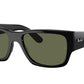 Ray-Ban CARLOS RB0947S Rectangle Sunglasses  901/58-Black 56-145-18 - Color Map Black
