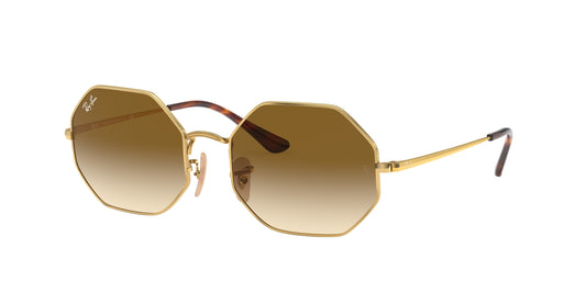 Ray-Ban OCTAGON RB1972 Irregular Sunglasses  914751-Gold 54-145-19 - Color Map Gold