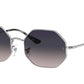 Ray-Ban OCTAGON RB1972 Irregular Sunglasses  914978-Silver 54-145-19 - Color Map Silver
