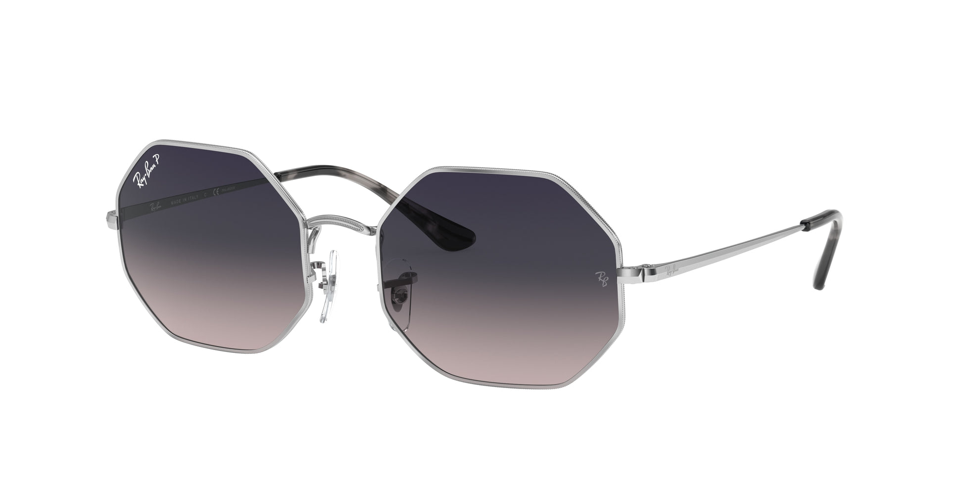 Ray-Ban OCTAGON RB1972 Irregular Sunglasses  914978-Silver 54-145-19 - Color Map Silver