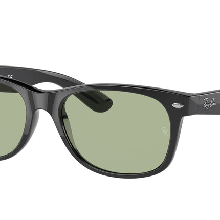 Ray-Ban NEW WAYFARER LOW BRIDGE FIT RB2132F Square Sunglasses  601/52-Black 54-140-18 - Color Map Black