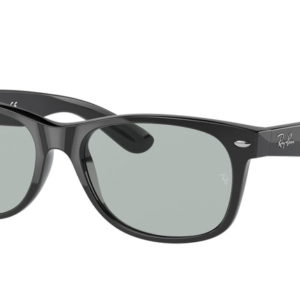 Ray-Ban NEW WAYFARER LOW BRIDGE FIT RB2132F Square Sunglasses  601/R5-Black 54-140-18 - Color Map Black