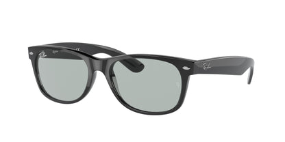 Ray-Ban NEW WAYFARER LOW BRIDGE FIT RB2132F Square Sunglasses  601/R5-Black 54-140-18 - Color Map Black
