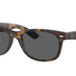 Ray-Ban NEW WAYFARER LOW BRIDGE FIT RB2132F Square Sunglasses  865/B1-Havana 54-140-18 - Color Map Tortoise