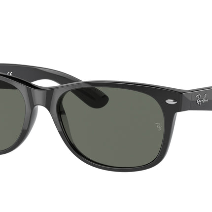 Ray-Ban NEW WAYFARER LOW BRIDGE FIT RB2132F Square Sunglasses  901-Black 58-140-18 - Color Map Black