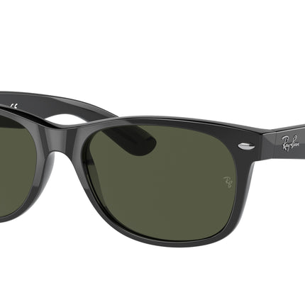 Ray-Ban NEW WAYFARER LOW BRIDGE FIT RB2132F Square Sunglasses  901L-Black 54-140-18 - Color Map Black