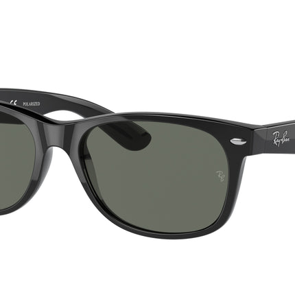 Ray-Ban NEW WAYFARER LOW BRIDGE FIT RB2132F Square Sunglasses  901/58-Black 58-140-18 - Color Map Black