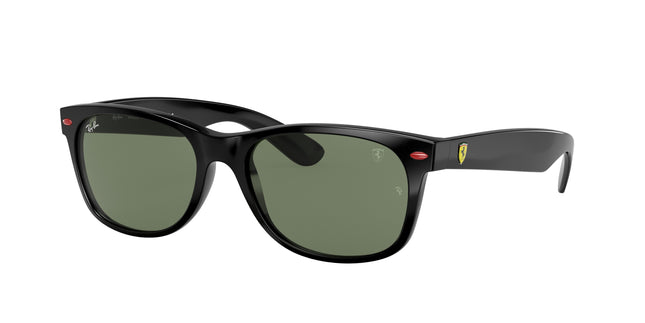 Ray-Ban NEW WAYFARER SCUDERIA FERRARI COLLECTION RB2132M Square Sunglasses  F60131-Black 55-145-18 - Color Map Black