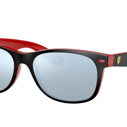 Ray-Ban NEW WAYFARER SCUDERIA FERRARI COLLECTION RB2132M Square Sunglasses  F63830-Black 55-145-18 - Color Map Black