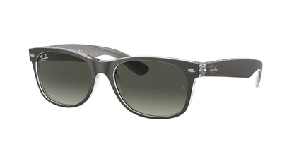 Ray-Ban NEW WAYFARER RB2132 Square Sunglasses  614371-Gunmetal 55-145-18 - Color Map Grey