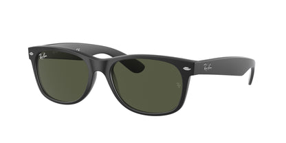 Ray-Ban NEW WAYFARER RB2132 Square Sunglasses  622-Rubber Black 58-145-18 - Color Map Black