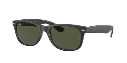 Ray-Ban NEW WAYFARER RB2132 Square Sunglasses  646231-Black 58-145-18 - Color Map Black