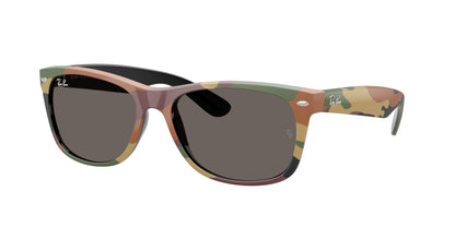 Ray-Ban NEW WAYFARER RB2132 Square Sunglasses  6822B1-Black & Green Camuflage 55-145-18 - Color Map Black