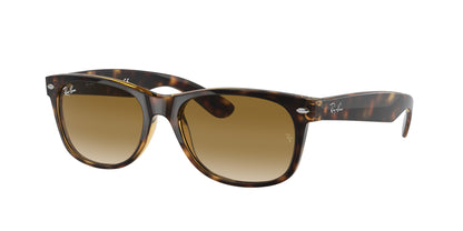 Ray-Ban NEW WAYFARER RB2132 Square Sunglasses  710/51-Light Havana 58-145-18 - Color Map Tortoise