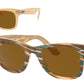 Ray-Ban WAYFARER RB2140F Square Sunglasses  140833- 52-150-22 - Color Map Brown