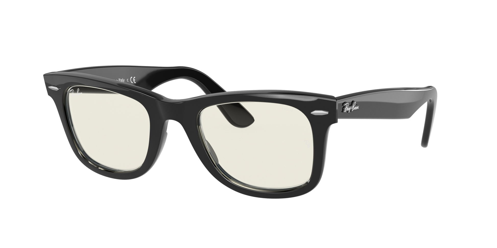 Ray-Ban WAYFARER RB2140F Square Sunglasses  901/5F-Black 52-150-22 - Color Map Black