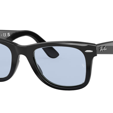 Ray-Ban WAYFARER RB2140F Square Sunglasses  901/64-Black 52-150-22 - Color Map Black