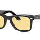 Ray-Ban WAYFARER RB2140F Square Sunglasses  901/R6-Black 52-150-22 - Color Map Black