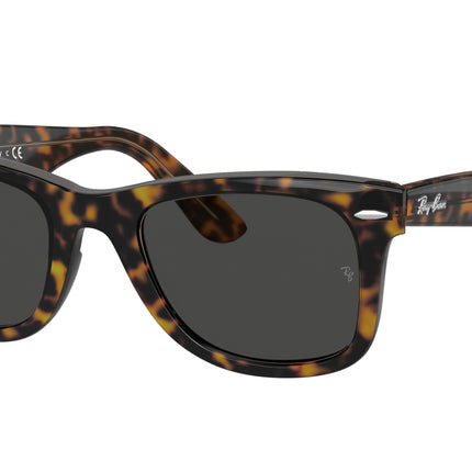 Ray-Ban WAYFARER RB2140 Square Sunglasses  1292B1-Havana On Transparent Brown 50-150-22 - Color Map Gold