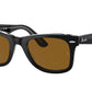 Ray-Ban WAYFARER RB2140 Square Sunglasses  129433-Black On Transparent 54-150-18 - Color Map Black
