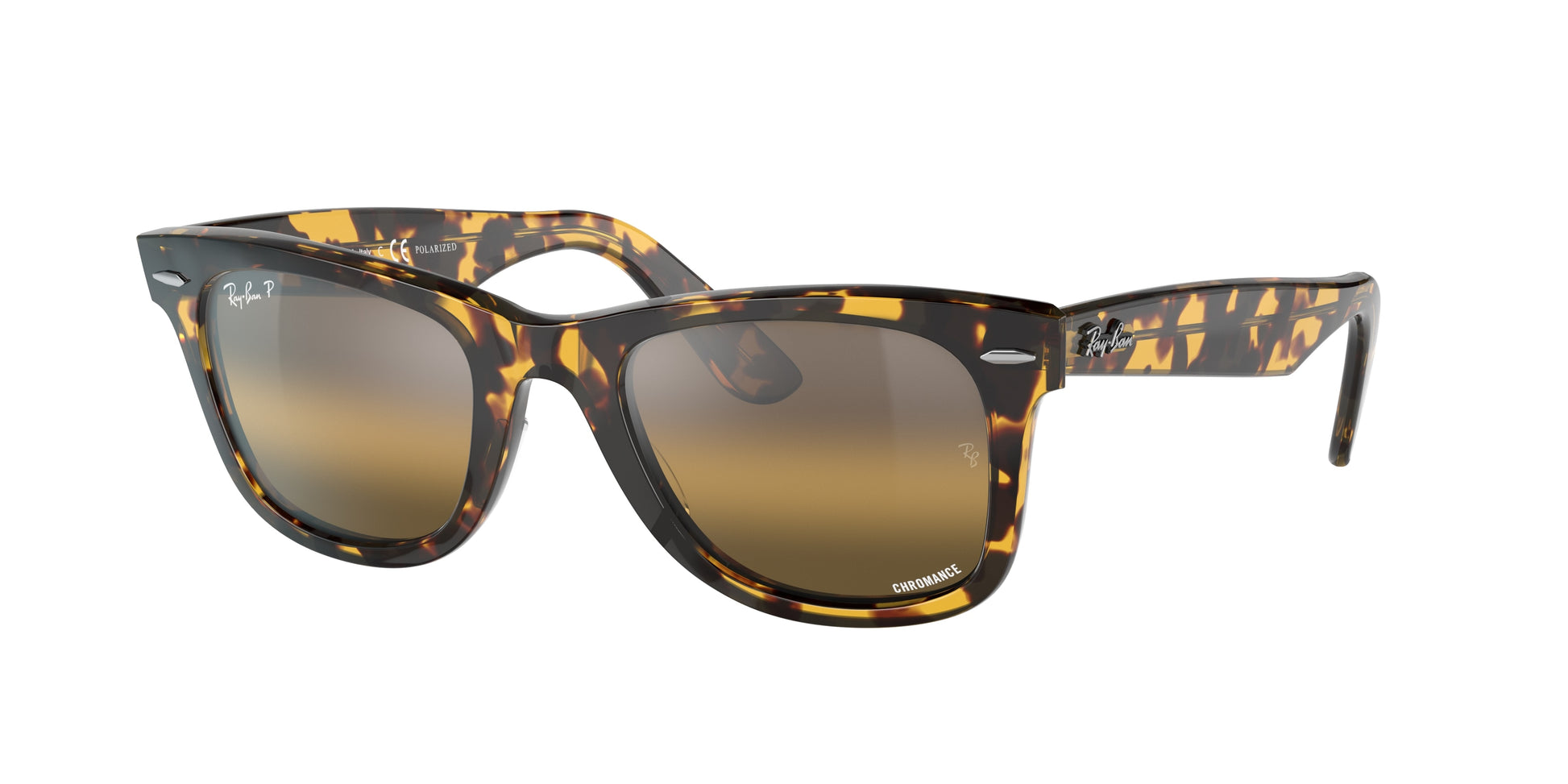 Ray-Ban WAYFARER RB2140 Square Sunglasses  1332G5-Yellow Havana 50-150-22 - Color Map Tortoise