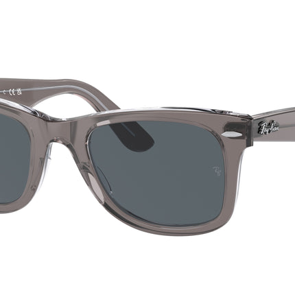 Ray-Ban WAYFARER RB2140 Square Sunglasses  1355R5-Grey On Transparent 54-150-18 - Color Map Grey