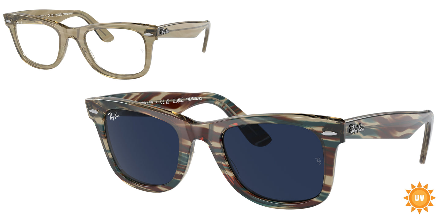 Ray-Ban WAYFARER RB2140 Square Sunglasses  1387GG- 50-150-22 - Color Map Grey