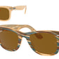 Ray-Ban WAYFARER RB2140 Square Sunglasses  140833- 50-150-22 - Color Map Brown