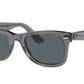 Ray-Ban WAYFARER RB2140 Square Sunglasses  6773R5-Transparent Grey 50-150-22 - Color Map Grey