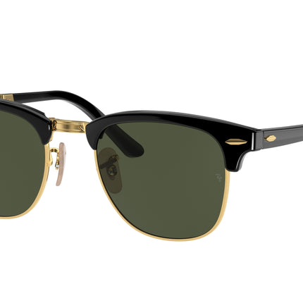 Ray-Ban CLUBMASTER FOLDING RB2176 Square Sunglasses  901-Black 51-145-21 - Color Map Black