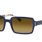 Ray-Ban BENJI RB2189 Rectangle Sunglasses  132085-Blue 52-145-20 - Color Map Blue