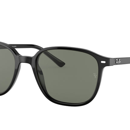 Ray-Ban LEONARD RB2193 Square Sunglasses  901/58-Black 53-145-18 - Color Map Black