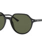 Ray-Ban THALIA RB2195 Square Sunglasses  901/31-Black 53-145-18 - Color Map Black