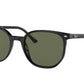 Ray-Ban ELLIOT RB2197F Square Sunglasses  901/31-Black 54-145-19 - Color Map Black