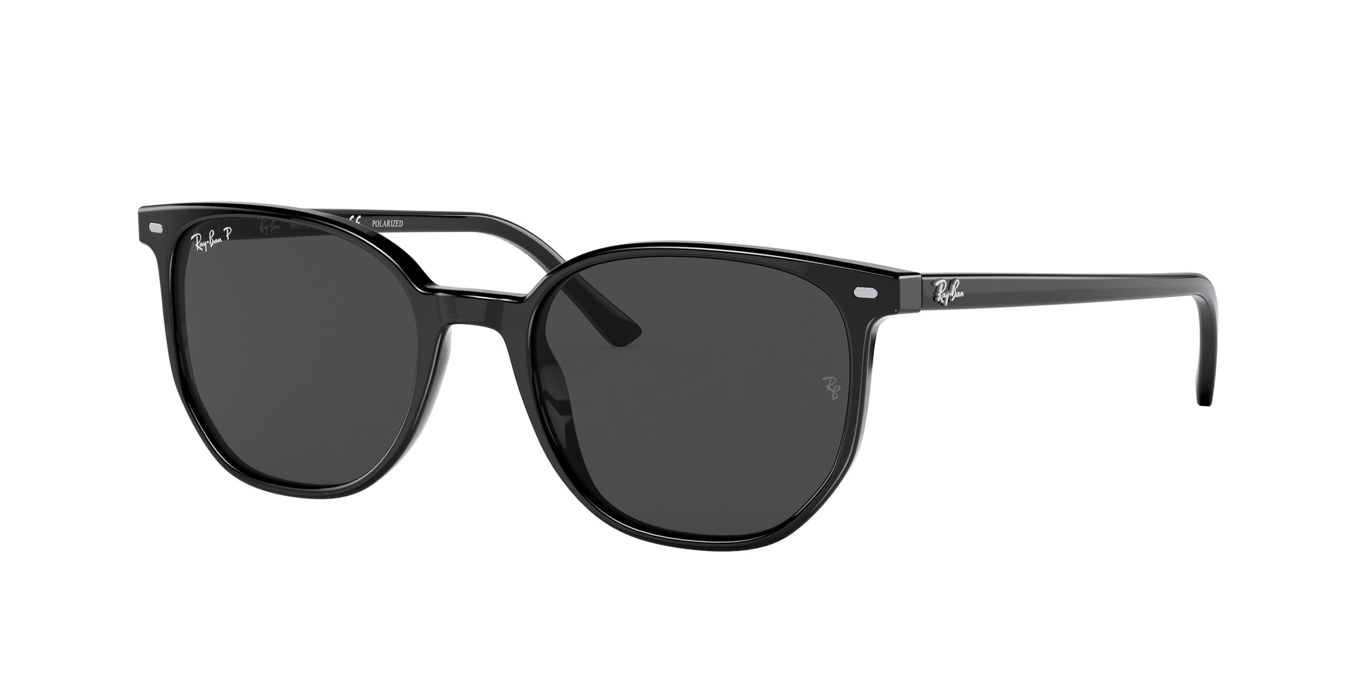 Ray-Ban ELLIOT RB2197F Square Sunglasses  901/48-Black 54-145-19 - Color Map Black
