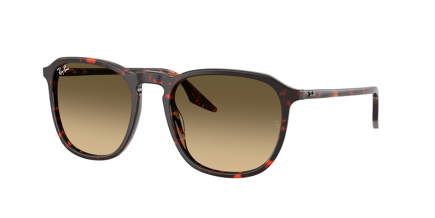 Ray-Ban RB2203 Square Sunglasses  14290A-Havana Red Turtle 55-145-20 - Color Map Red