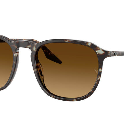 Ray-Ban RB2203 Square Sunglasses  143185-Havana Yellow Turtle 55-145-20 - Color Map Yellow
