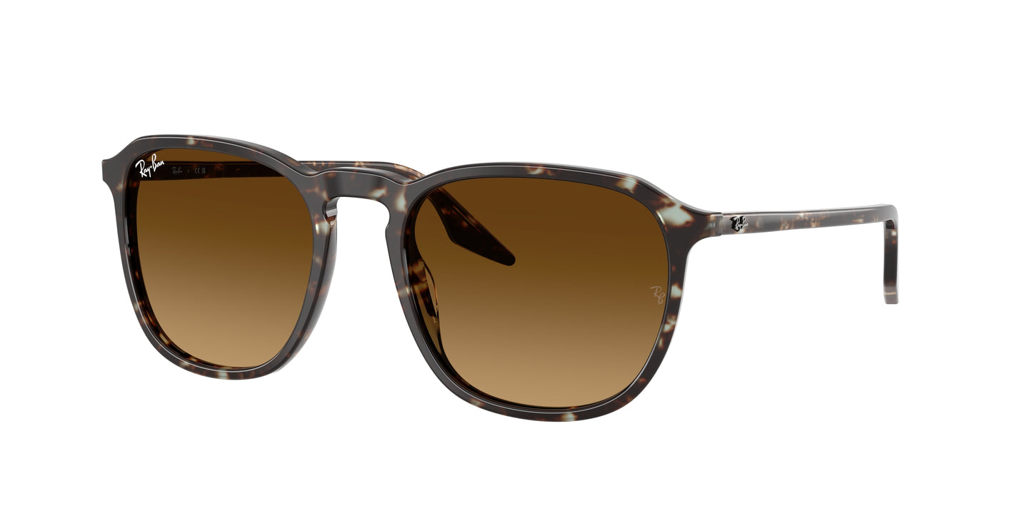 Ray-Ban RB2203 Square Sunglasses  143185-Havana Yellow Turtle 55-145-20 - Color Map Yellow