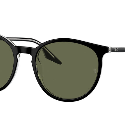 Ray-Ban RB2204F Phantos Sunglasses  919/58-Black On Transparent 54-145-18 - Color Map Black