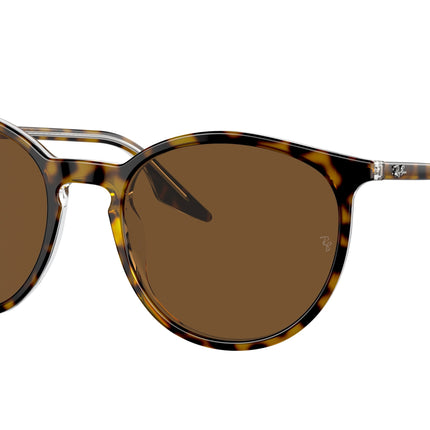 Ray-Ban RB2204 Phantos Sunglasses  139357-Havana On Transparent 54-145-20 - Color Map Brown