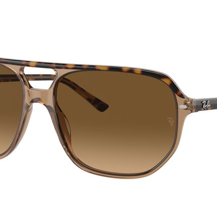 Ray-Ban BILL ONE RB2205 Irregular Sunglasses  1292M2-Havana On Transparent Brown 60-145-16 - Color Map Gold