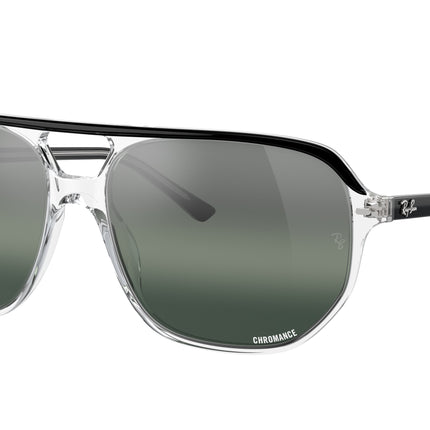 Ray-Ban BILL ONE RB2205 Irregular Sunglasses  1294G6-Black On Transparent 60-145-16 - Color Map Black