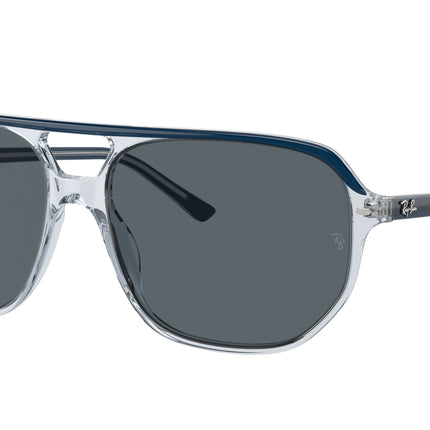 Ray-Ban BILL ONE RB2205 Irregular Sunglasses  1397R5-Blue On Transparent Blue 60-145-16 - Color Map Blue
