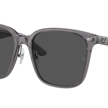 Ray-Ban RB2206D Square Sunglasses  139987-Transparent Grey 57-145-18 - Color Map Grey