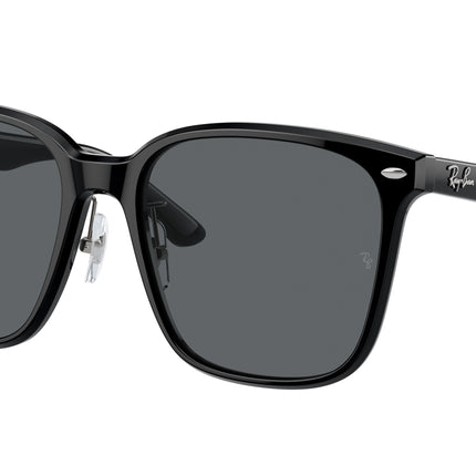 Ray-Ban RB2206D Square Sunglasses  901/87-Black 57-145-18 - Color Map Black