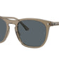 Ray-Ban RB2210F Square Sunglasses  6765R5-Transparent Brown 53-145-21 - Color Map Brown